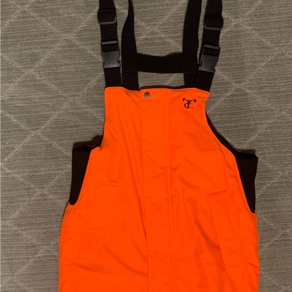 New TrueTimber Kryphan Bibs M Blaze Orange - Picture 3 of 7